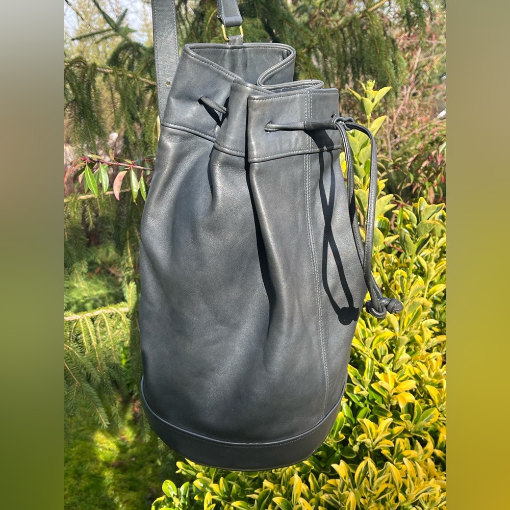 Vintage Coach Drawstring Sling - Style 4023 - Blue - includes original hang tag